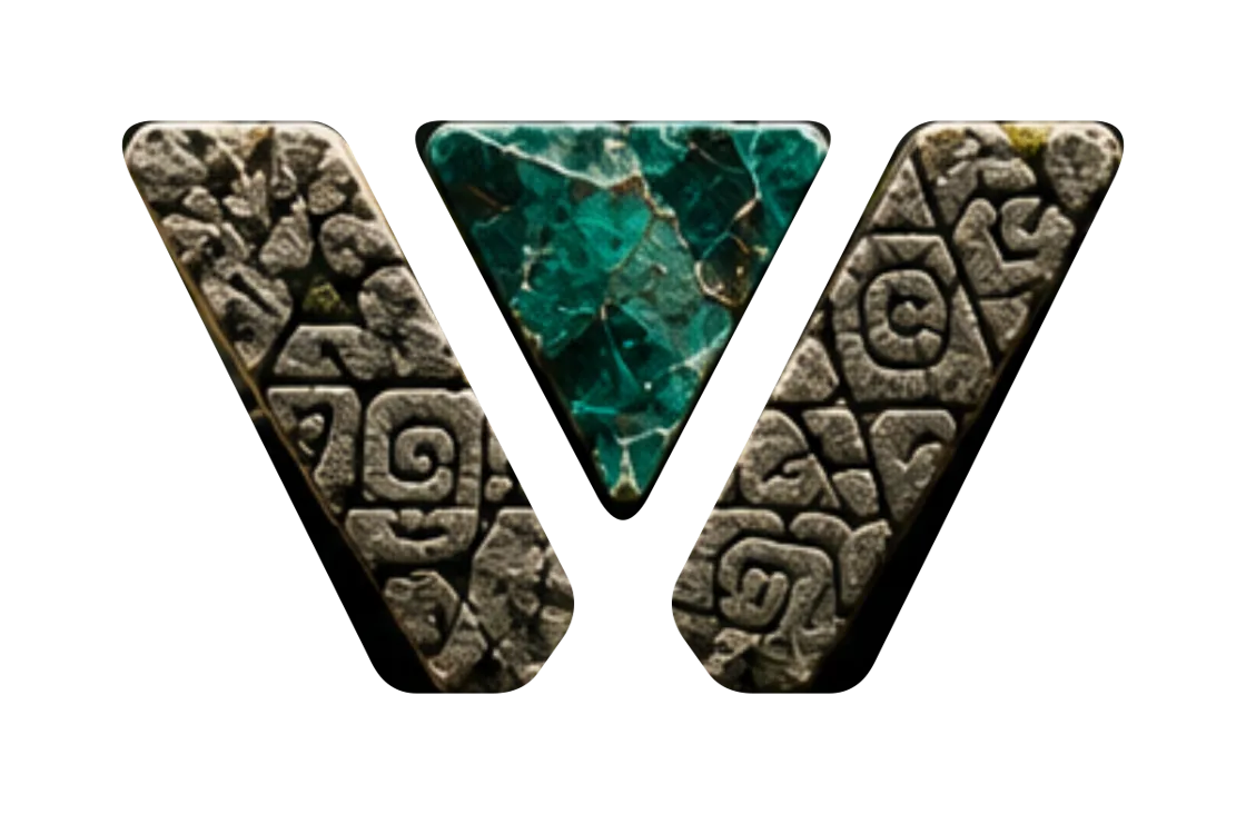 WAAYLABS symbol in stone and jade